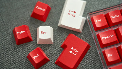 WS Basic Red Keycaps