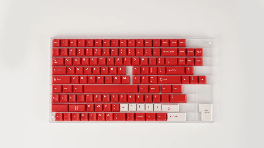 WS Basic Red Keycaps