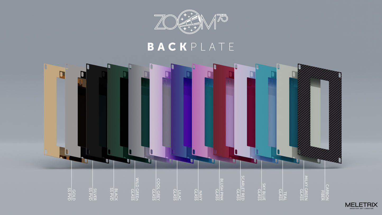 ZOOM75 - EXTRA BACK PLATE